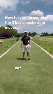 Learning the basic movements of how your body works in the backswing means managing 1. Turning 2. Tilting 3. Extending Here is a nice way to learn those especially for those that struggle with the tilt. Put a second ball about 1 grip length behind the first ball. In line with the target from down the line and your trail foot from face on. Put the club across your shoulders Point the butt of the club right at the second ball from your point of view Too far above it and you don’t have enough tilt/