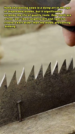 Sharpening Saw Teeth With File