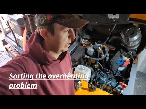 Terex TA1EH dumper over heating problems #machinery #kubota #waterpump