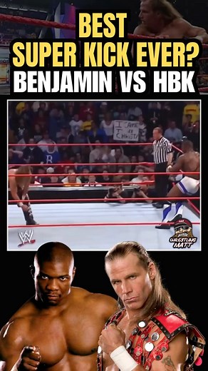15K views · 10K reactions | Best Super Kick Ever?? | HBK hits Shelton Benjamin with some Sweet Chin Music! • • Follow me @_thewrestlingmatt for more wrestling content • • • #wweuniverse #wrestlingcommunity #wwe #wwf #wcw #mondaynightraw #smackdown #usa #wrestlinghighlights #wrestling #wwenetwork #thewrestlingmatt #fyp #foryou #trending #instagood #wweraw #shawnmichaels #sheltonbenjamin #trending #hbk #sweetchinmusic #viral #wwefan | 90s Wrestling Guy | Facebook