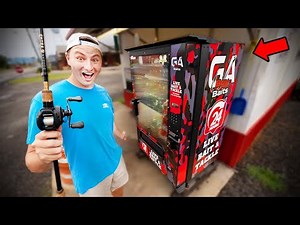 World's First Fishing Lure VENDING MACHINE w/ LIVE BAIT (BIG FISH!)