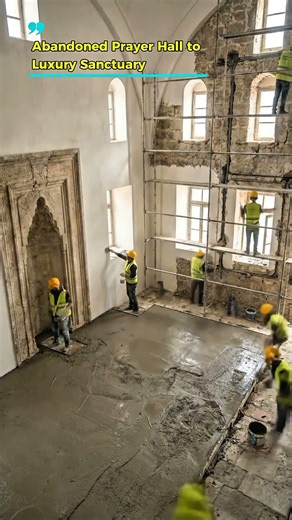 Extreme Makeover: Abandoned Prayer Hall to Luxury Sanctuary (Timelapse) #mosque #islamicart