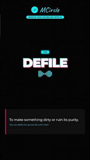 Learn English: What is Defile? | Vocabulary Shorts