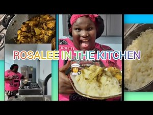 ROSALEE FIRST TIME COOKING CURRY CHICKEN ✅️