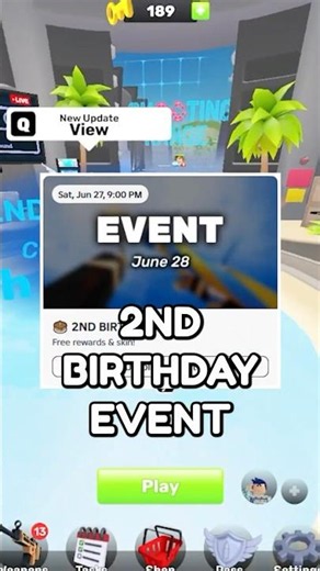 2ND BIRTHDAY EVENT TODAY IN ROBLOX RIVALS... #shorts #roblox #rivals
