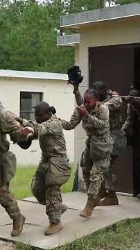 Military Gas Mask Training in the CS Gas Chamber