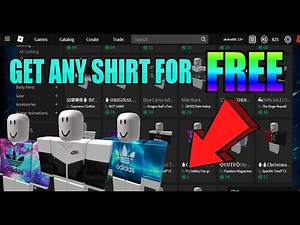 How to Get Any Shirt for Free on !!Roblox 2020-2021!! (Copying it)