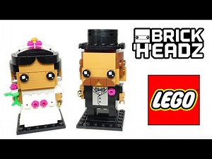 Lego BrickHeadz 40383 + 40384 Bride and Groom Speed Build Review