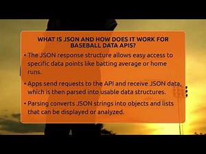 What Is JSON And How Does It Work For Baseball Data APIs? - Baseball Statistics Vault