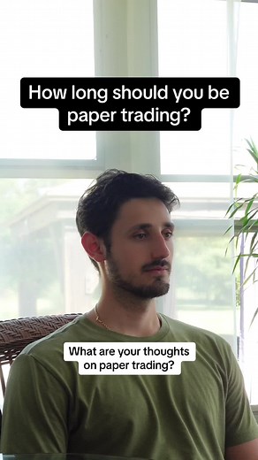 Paper trading is important but learning the psychological side can only be done trading with real capital. I recommend paper trading for a few weeks before moving onto real money and risking very small amounts #daytrading #trading #papertrading #tradingmotivation