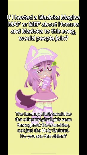 DO YOU SEE THE VISION? Ive never hosted a MAP or an MEP before, but I think it’d be fun #madokamagica #pmmm #puellamagicamadoka #homuraakemi #madokakaname