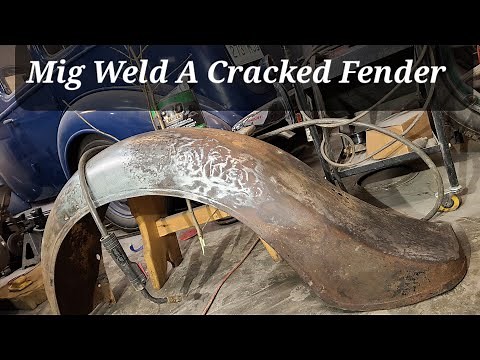 Mig Welding A Cracked Classic Car Fender