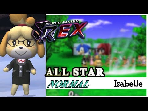 Super Smash REX - All Star Mode - Isabelle - Normal! (Brawl mod)
