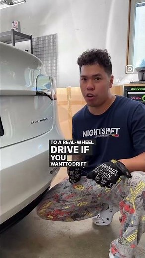 how to drift an AWD Tesla!