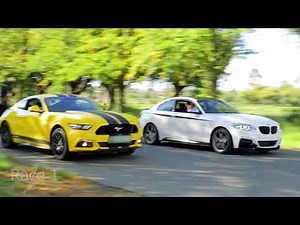 BMW M235i vs 2017 Ford Mustang GT, drag race