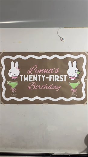 @sarahsbannersss on Instagram: "Why is miffy so cute 😩💗 #paint #birthdaydecoration #banner #banners #paintedbanner #craft #crafting #birthdaysurprise #artistic #birthday #21 #21yearsold #twentyfirst #finally21 #finallylegal #birthdaygirl #trending #cute #decor #decoration #crafty #creative #creativeart #birthdaydecor #artist #bunny #bunnylife #miffystyle #birthdayparty #miffy"