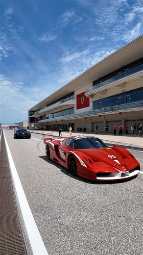 The Ferrari FXX-K EVO and Ferrari 599 XX hitting the track for some serious hot laps at COTA.