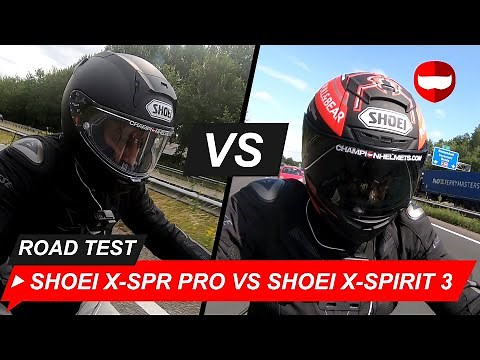 Shoei X-SPR Pro vs Shoei X-Spirit 3 - Review & Roadtest - ChampionHelmets.com