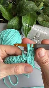 Crochet Alpine Stitch with Twist - Tutorial.