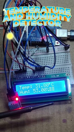 Temperature and Humidity Detector #arduino #shorts #engineering