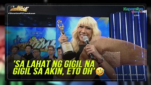 Filipino comedy superstar Vice Ganda was all smiles on "It's Showtime" Saturday episode as co-hosts and madlang people congratulated her for winning Best Actor at the 2025 FAMAS Awards for her portrayal of Bambi in the film "And the Breadwinner is...". Overjoyed and deeply grateful, Vice Ganda dedicated her FAMAS 2025 Best Actor win to the LGBTQ community and to every breadwinners of their families. | ABS-CBN News