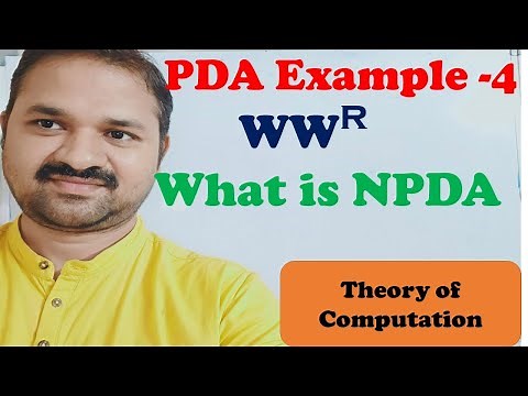 Construct PDA for the language L={WW^r} || What is NPDA || Non Deterministic Push down Automata