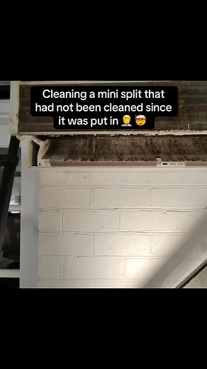 Mini split was extremely dirty and gave the customer 3 options Clean and install a Uv “what I did” Clean install a Uv and pull the blower wheel Also the option to replace, these cleanings expecially when you pull the blower wheel can get pricey. Always recommend to service these units at least once a year. @refrigerationtechnologies • • • • #hvac #cleaning #satisfying #fypシ #virałreels #cat #honesty #servicetechnician #yearaly #milwaukee #refrigeration #service #viral #dirty #dirtyhandscleanmone