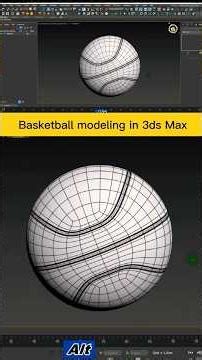 basketball modeling in 3dsmax #sunilrawat3d #3dsmax #blender #3d #basketball