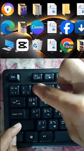 Change Desktop Icons in Seconds With Keyboard. #windows #shorts