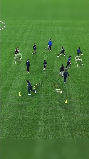 Dynamic Warm Up with Ball #soccer #football #training #passing #warmup
