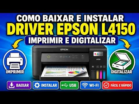 HOW TO DOWNLOAD AND INSTALL EPSON L4150 PRINTER DRIVER, PRINT AND SCAN