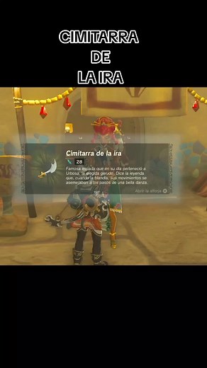 Cimitarra de la Ira en Tears of the Kingdom