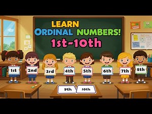 What is ordinal number I Learn easy school practice of ordinals numbers 1 10 spelling for kid