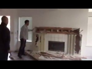 DIY How to tear down a fireplace - Demolition Style