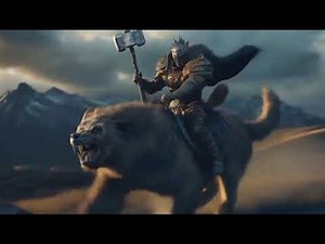 Epic 2D & 3D Animation of a Warrior on a Wolf