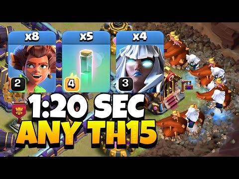 No Skill? Try THIS TH15 Attack 😱 EASY 3⭐ Root Rider + Electro Titan | Clash of Clans