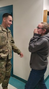 2.6M views · 34 reactions | Madeline to her mom: "I don't want to be in some cheesy Army video where like the brother comes home and surprises the sister." Mom: Too late! 藍 | Cape Cod Times | Facebook