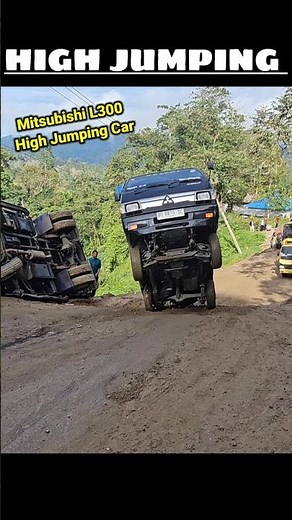 VIRAL,Mitsubishi L300 High Jumping Car #viral #truck #isuzu #shorts #mitsubishi #car #fyp