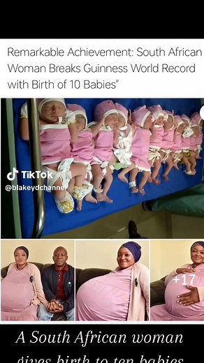 Woman Gives Birth to 10 Babies in South Africa
