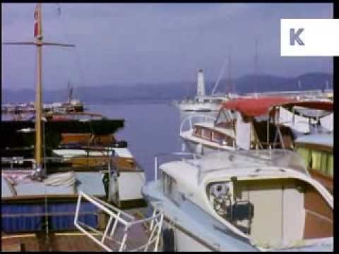 Early 1960s St Tropez French Riviera, Shops, Restaurants, Boats - Rare Colour 16mm Home Movies