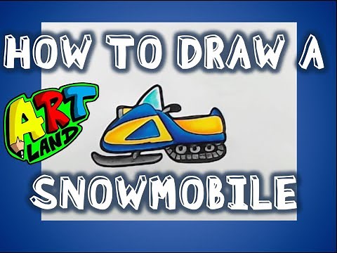 How to Draw a SNOWMOBILE