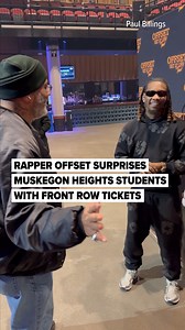 34K views · 328 reactions | Four students from Muskegon Heights thought they were headed to Grand Rapids for passport applications for their trip to West Africa. Little did they know, they were on their way to a meet-and-greet with Offset, the American rapper from Migos. He gifted them each front-row tickets to his March 20 concert and $100 for their trip to Ghana. (Video provided by Paul Billings) | MLive.com | Facebook