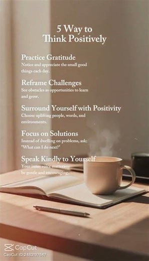 Five Ways To Think Positively