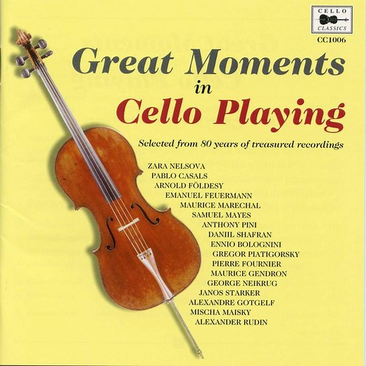 Various - Great Moments In Cello Playing