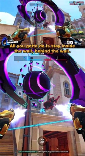 One Mistake Killed My Tank – Stay Inside the Barrier! 🔥 #BarrierPlay #OverwatchTips #TankGuide