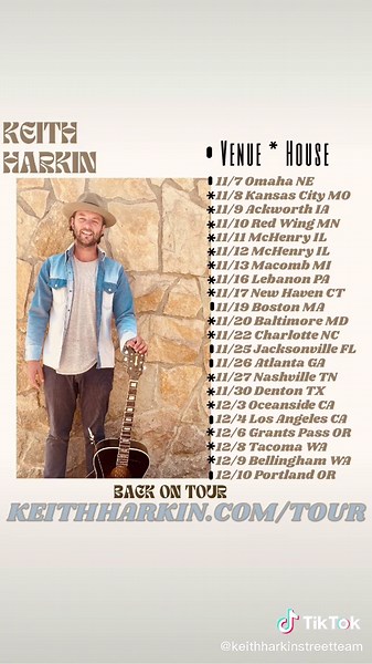 @therealkeithharkin on tour TIX: www.keithharkin.com/tour #keithharkin #ontour #ListenToKEITHHARKIN #livemusic #harkinarmy #teamkeithofficial