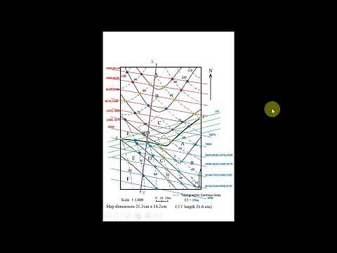 Lab 4 - Geological Map Cross Section - Map with Faults