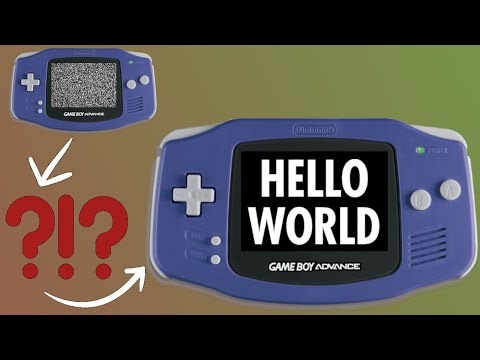 I Built "Hello World" for the Gameboy Advance!