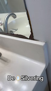Jake Vaughan on Instagram: "Desilvering, or mirror rot, is a common problem in humid Hawaii. Moisture and chemicals get behind the glass and damage the reflective silver material. Replacing mirrors is expensive and also dangerous. Mirrors are often times glued on the wall and break when you try to remove them. One simple solution is to build a picture frame or border to cover the discoloration #frugal #home #repair #diy"