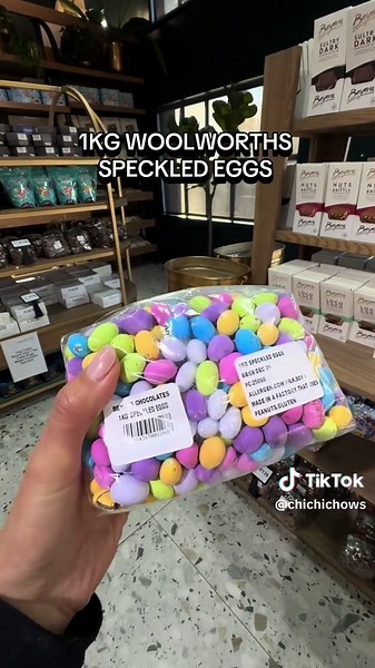 Delicious 1kg Speckled Chocolate Eggs from Woolworths